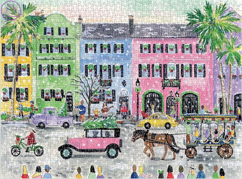 GALISON Puzzle Vánoce v Charlestonu 1000 dílků