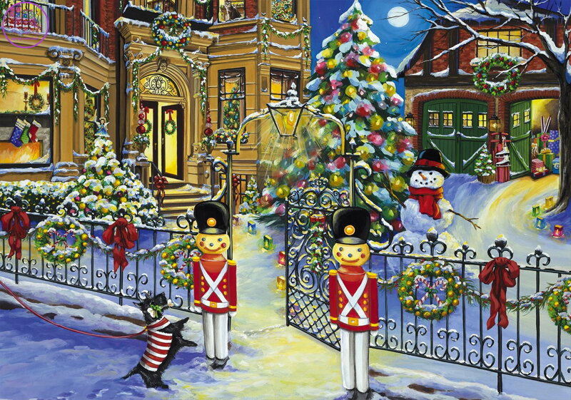 BLUEBIRD Puzzle Vánoční dům 1000 dílků