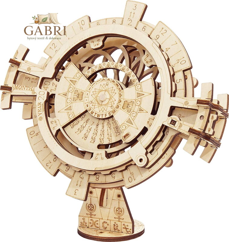 ROBOTIME Rokr 3D dřevěné puzzle Věčný kalendář 52 dílků