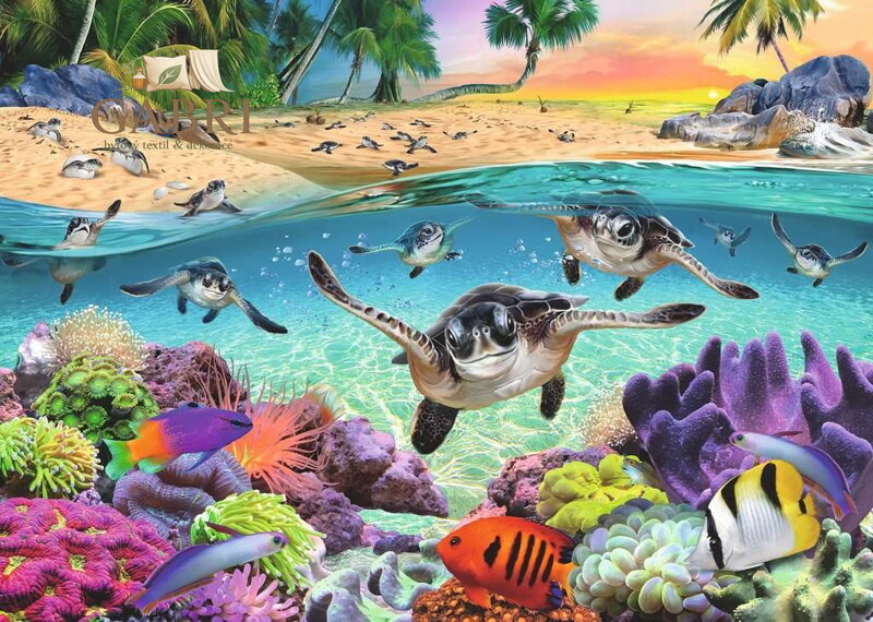 RAVENSBURGER Puzzle Želví mláďata XXL 500 dílků