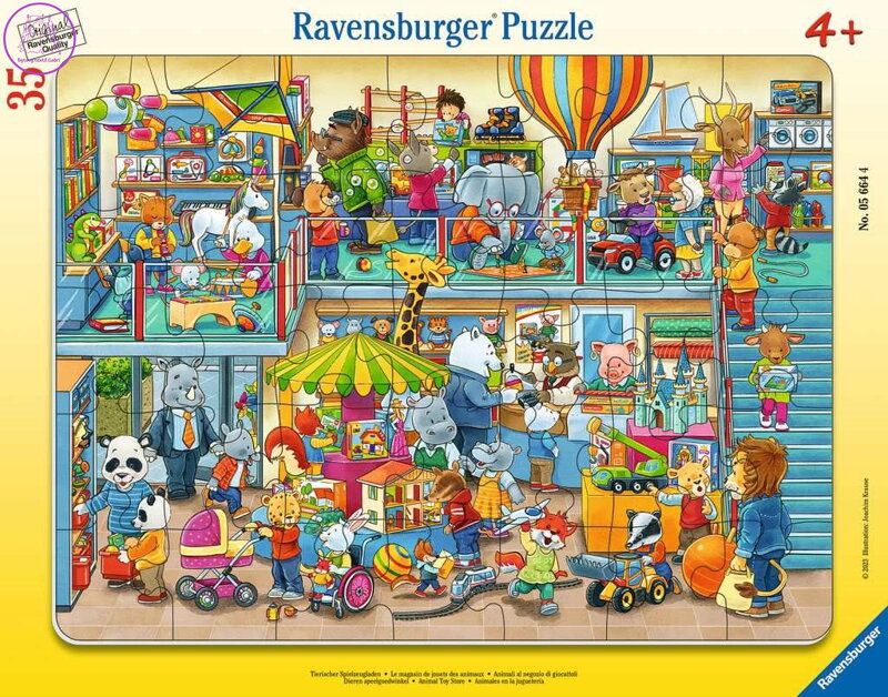RAVENSBURGER Puzzle Zvířecí hračkářství 35 dílků