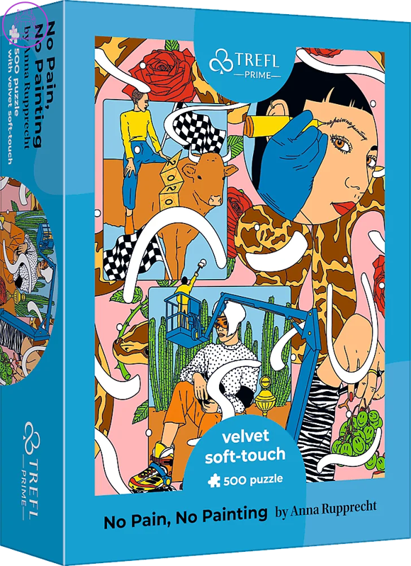 TREFL Puzzle UFT Velvet Soft Touch: Žádná bolest, žádné malby 500 dílků