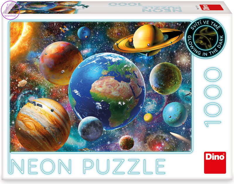 DINO Svítící puzzle Planety 1000 dílků