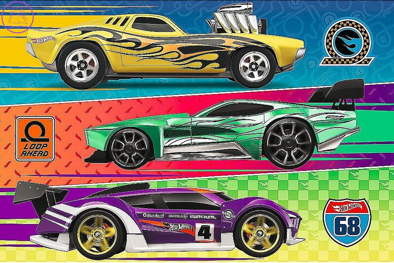 TREFL Puzzle Hot Wheels: Závod 60 dílků