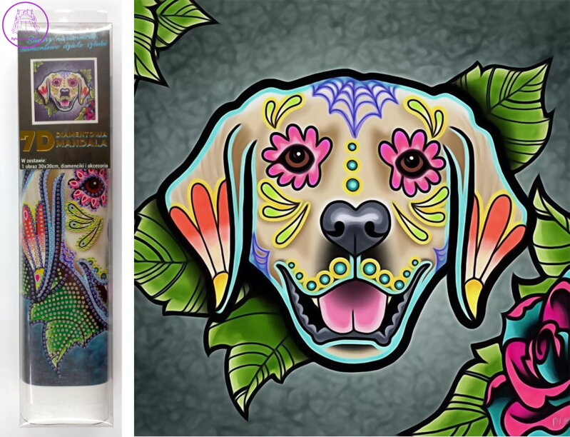 Norimpex Diamantové malování 7D Labrador 30x30cm