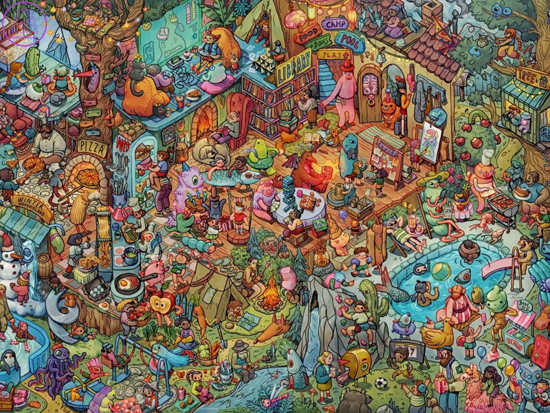 HEYE Puzzle Zábava s přáteli 1500 dílků