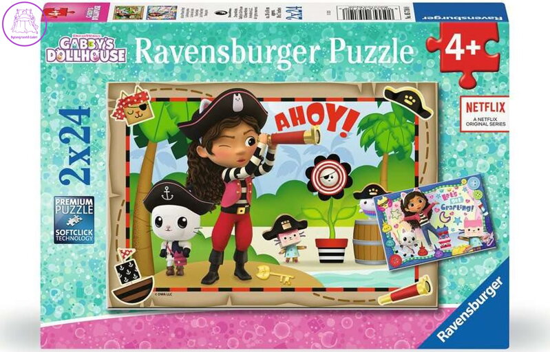 RAVENSBURGER Puzzle Gábinin kouzelný domek 2x24 dílků