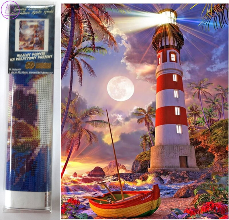 Norimpex Diamantové malování Maják 30x40cm