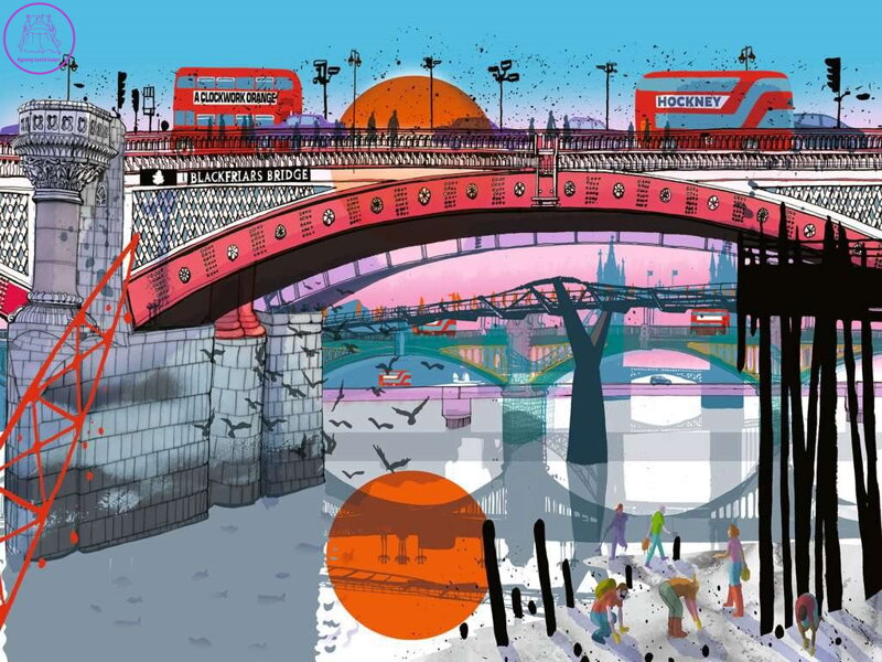 RAVENSBURGER Puzzle V Londýně 1500 dílků