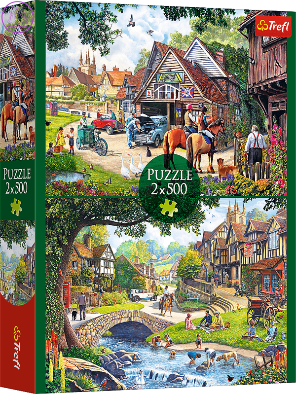 TREFL Puzzle Idylický život 2x500 dílků