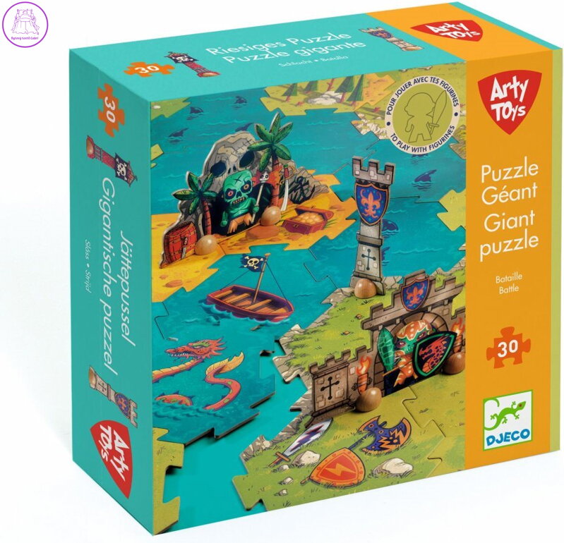 DJECO Giant puzzle Bitva 30 dílků