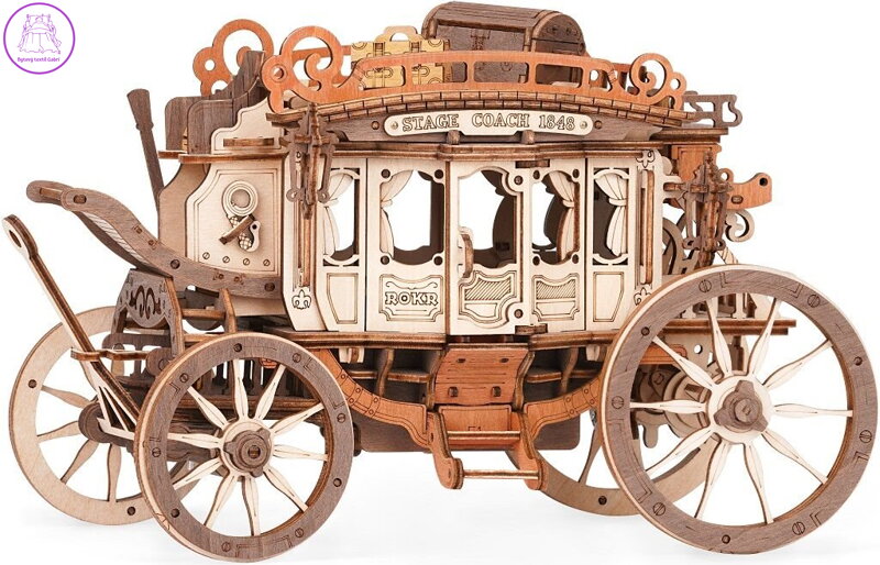 ROBOTIME Rokr 3D dřevěné puzzle Dostavník 199 dílků