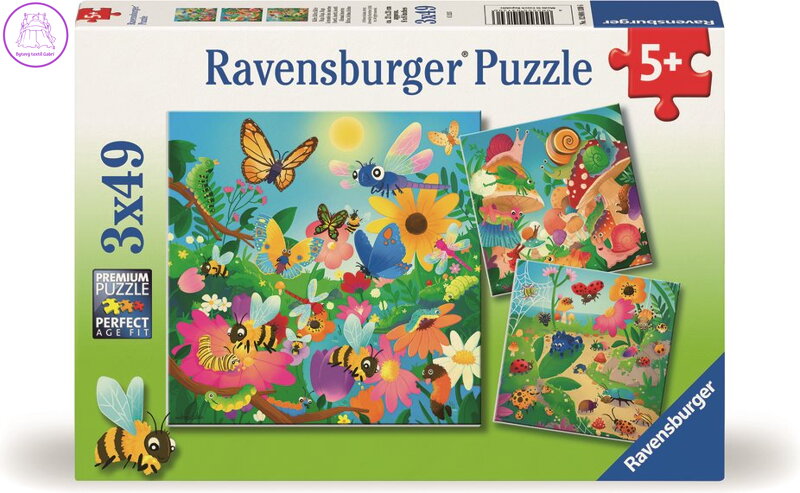 RAVENSBURGER Puzzle Hmyzí kamarádi 3x49 dílků
