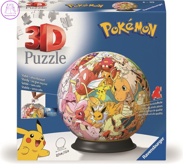 RAVENSBURGER 3D Puzzleball Pokémoni 72 dílků