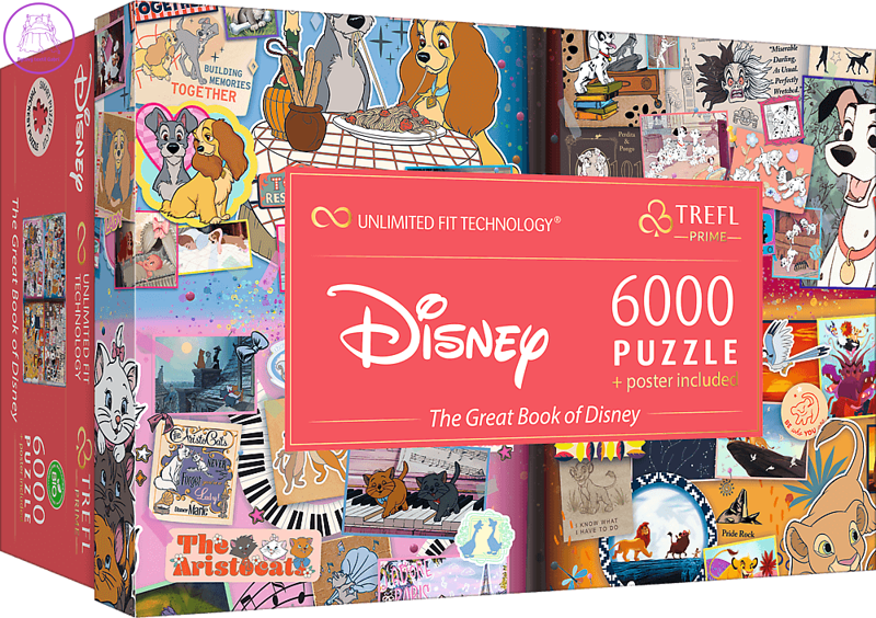 TREFL Puzzle UFT Velká kniha Disney 6000 dílků