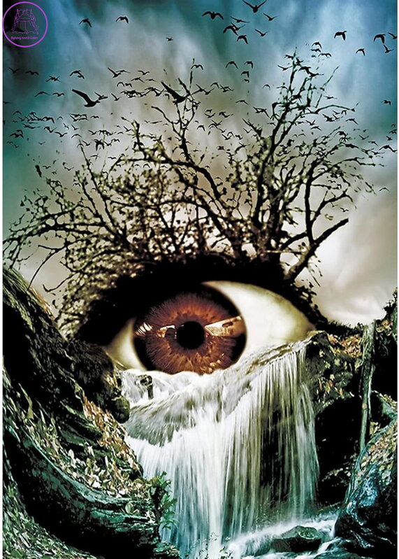 NORIMPEX Diamantové malování Oko 30x40cm