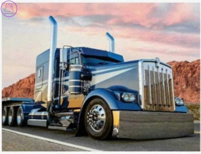 NORIMPEX Diamantové malování Modrý truck 30x40cm