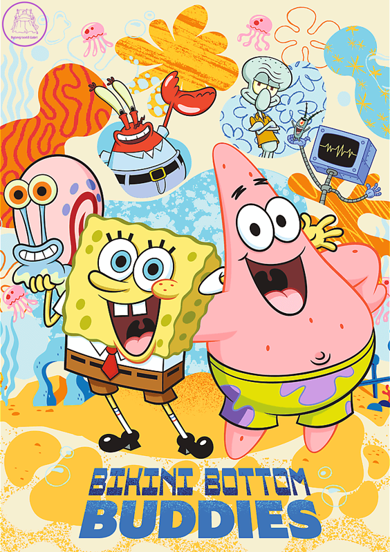TREFL Puzzle Premium Plus Spongebob 1000 dílků