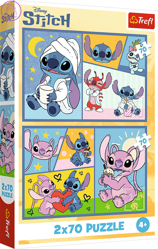 TREFL Puzzle Lilo & Stitch: Se Stitchem není nuda 2x70 dílků