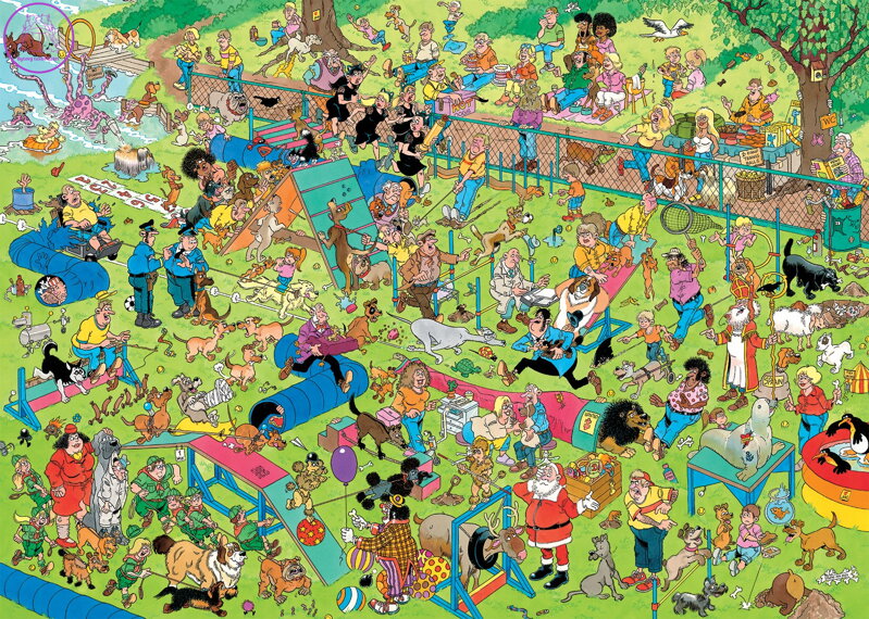 JUMBO Puzzle JvH Psí park 1000 dílků