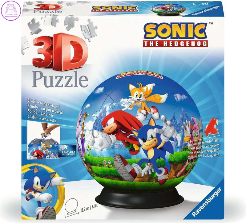 RAVENSBURGER 3D Puzzleball Sonic 72 dílků