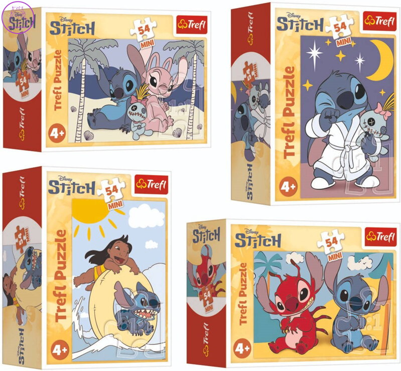 TREFL Displej Puzzle Lilo&Stitch 54 dílků (40 ks)