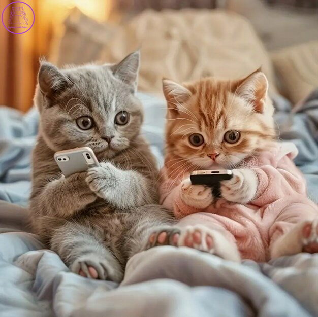 NORIMPEX Diamantové malování Online koťata 30x40cm