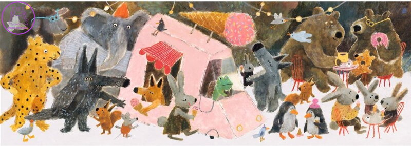 DJECO Panoramatické puzzle Park 100 dílků