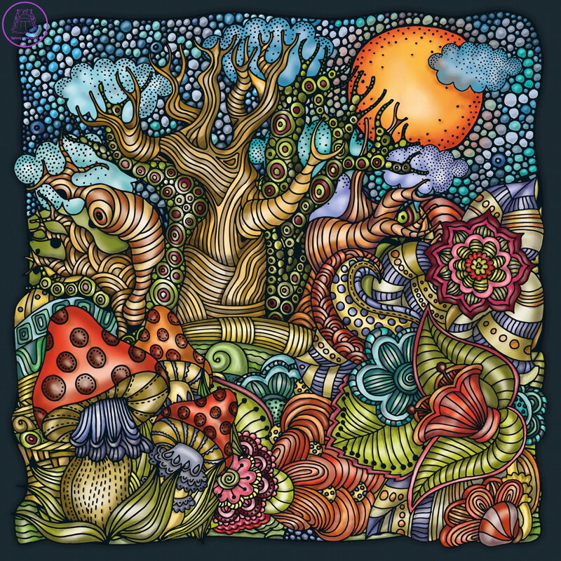 CURIOSI Čtvercové puzzle Palapeli: Zázračný les 210 dílků