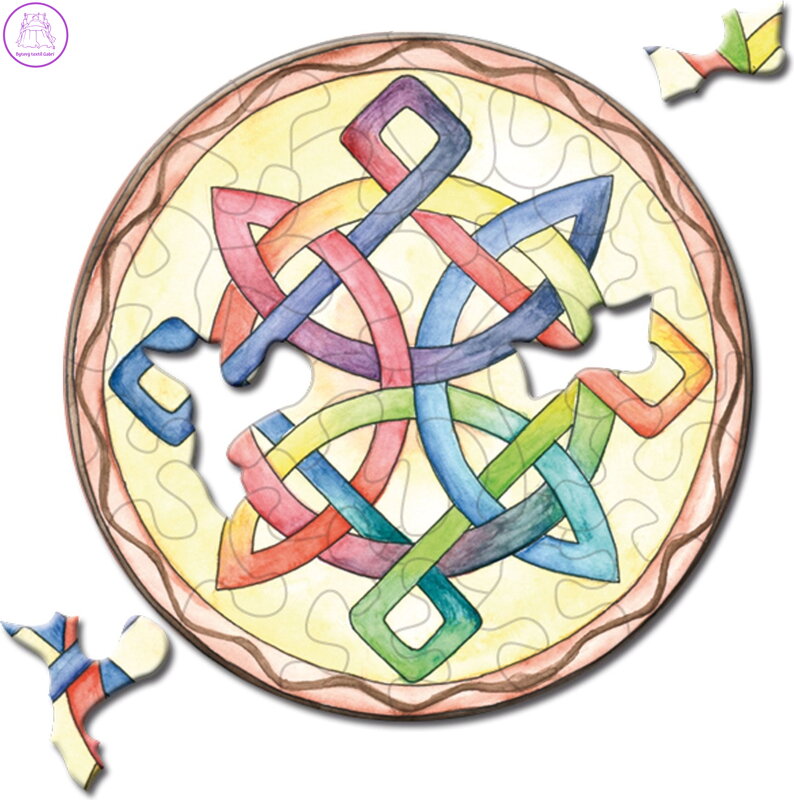 CURIOSI Kulaté puzzle Picoli: Uzel 33 dílků