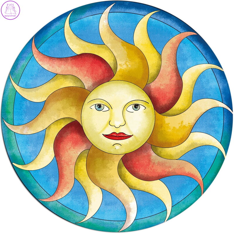 CURIOSI Kulaté puzzle Picoli: Slunce 33 dílků