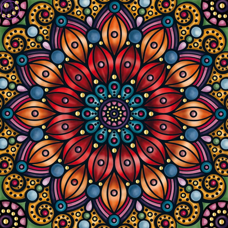 CURIOSI Čtvercové puzzle Q Gold: Vzor IV 72 dílků