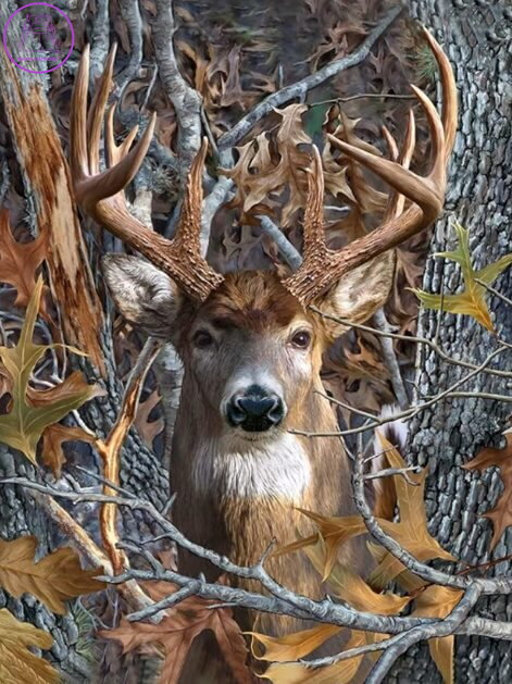 NORIMPEX Diamantové malování Jelenův pohled 30x40cm