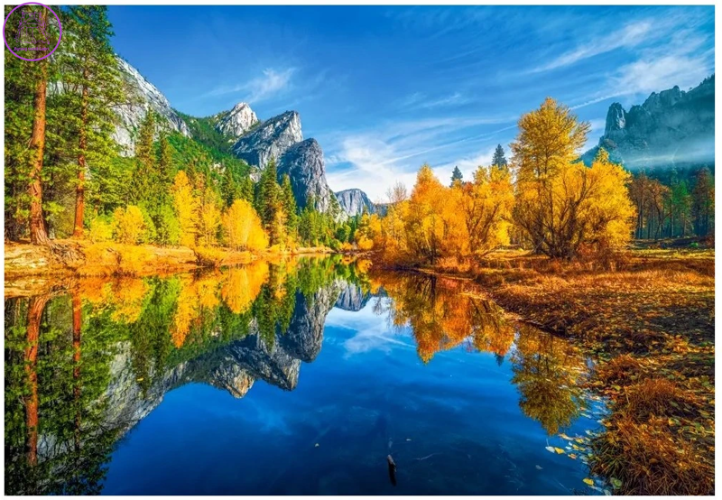 CASTORLAND Puzzle Tři bratři, Yosemitský národní park 1000 dílků