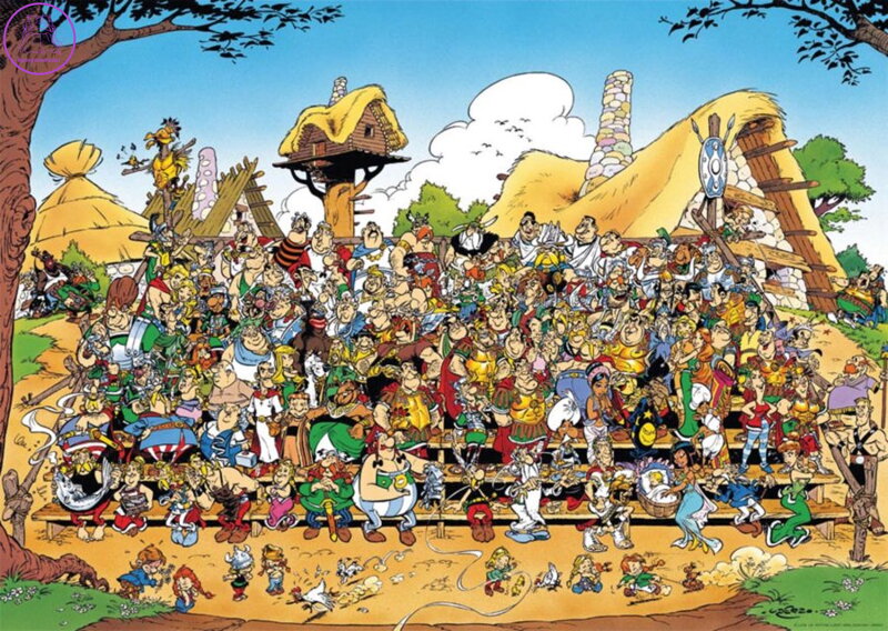 RAVENSBURGER Puzzle Asterix a Obelix: Rodinná fotka 1000 dílků