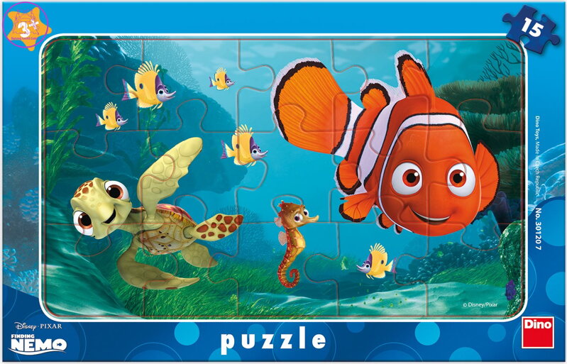 DINO Puzzle Hledá se Nemo: Nemo a želva 15 dílků