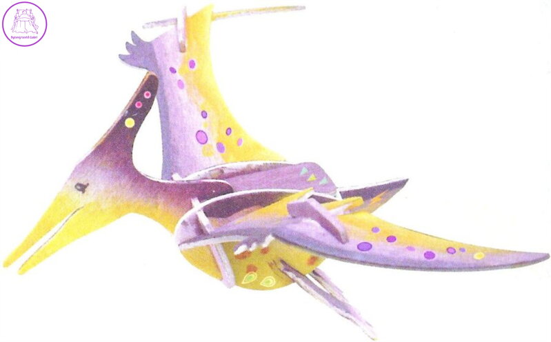 ARTLOVER 3D puzzle Pterosaurus s barvičkami