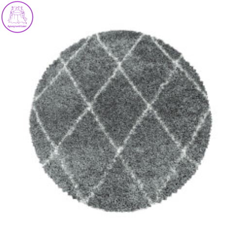 Kusový koberec Alvor Shaggy 3401 grey kruh
