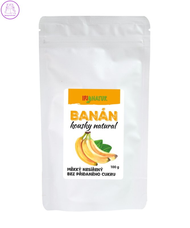 Banán natural kousky 100g IPJ NATUR 911