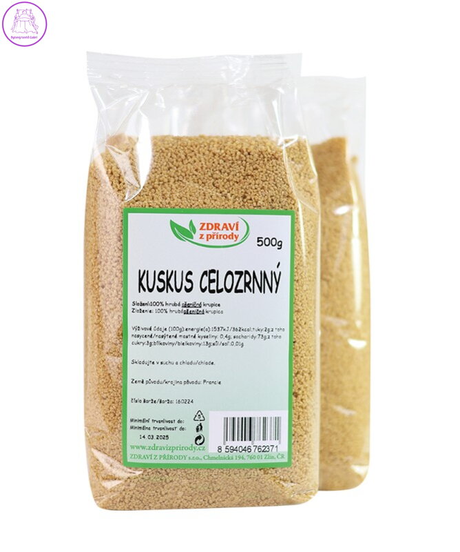 Kuskus celozrnný 500g ZP 2911