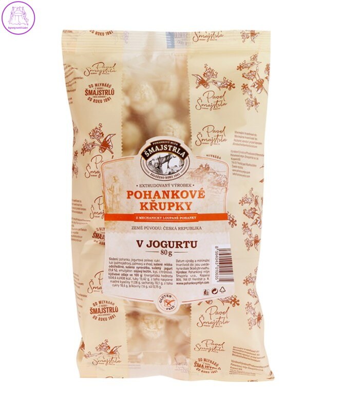 Pohankové křupky v jogurtu 80g Šmajstrla bez lepku 2872