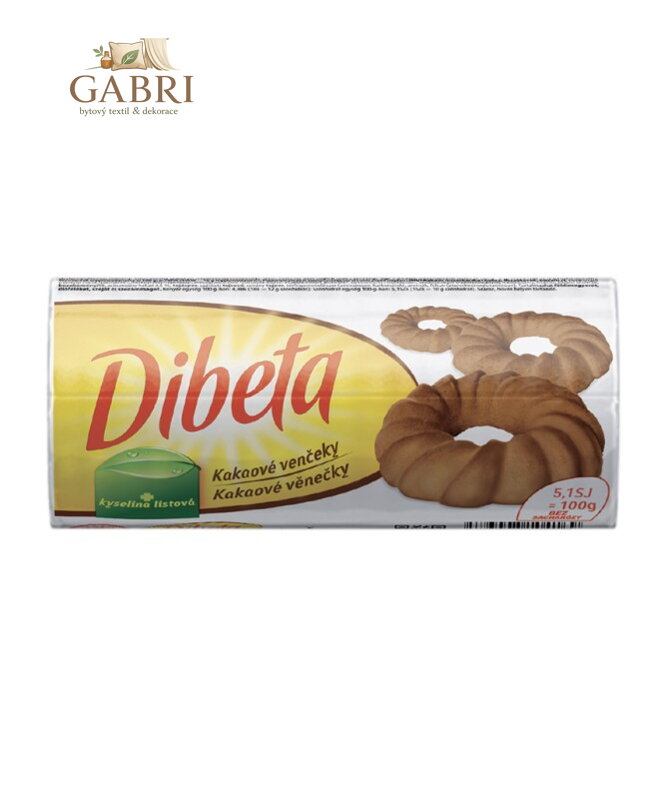 Dibeta věnečky kakaové 100g Pečivárně 3248