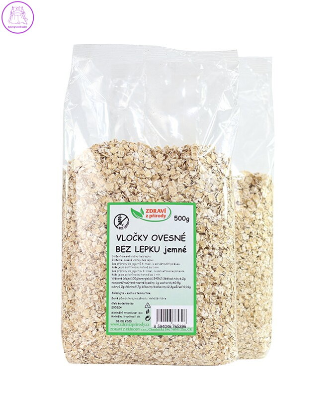 Vločky ovesné BEZ LEPKU jemné  500g ZP 1043