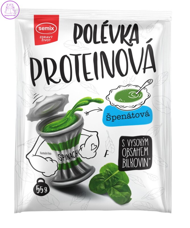 Polévka proteinová špenátová 55g Semix 1083