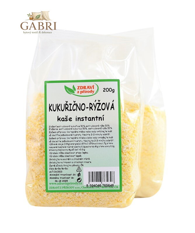 Kaše kukuřično-rýžová inst. 200g ZP 2859