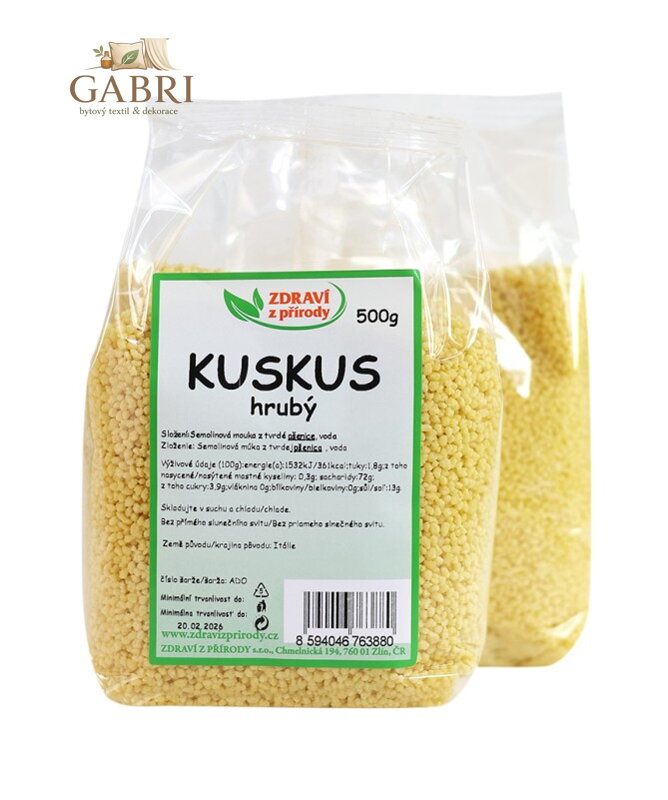 Kuskus bílý hrubý 500g ZP 2950