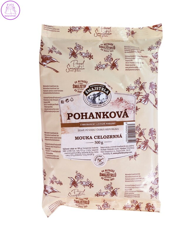 Mouka pohanková celozrnná 500g Šmajstrla bez lepku 2842