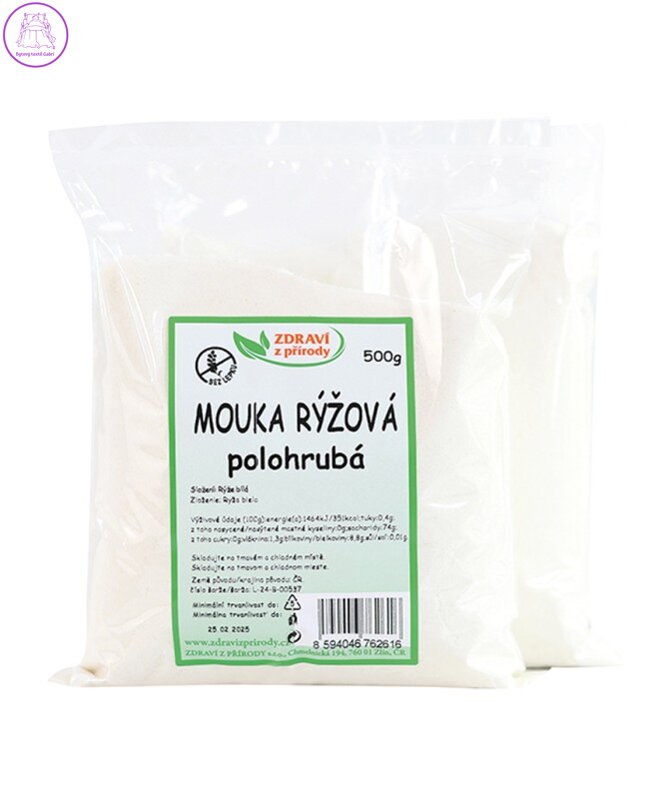 Mouka rýžová polohrubá 500g ZP bez lepku 2964
