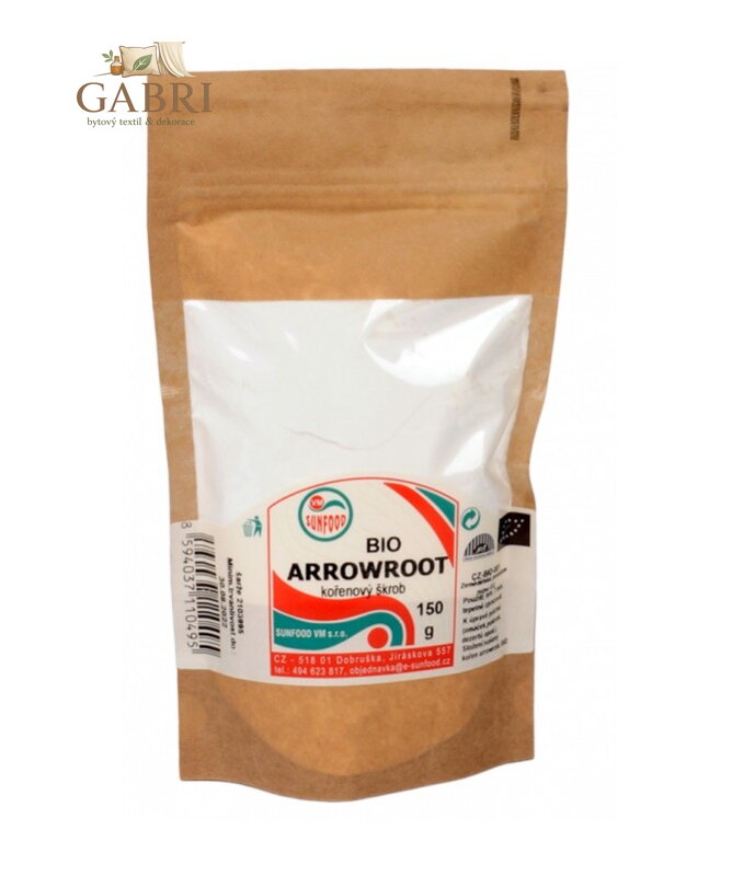 Arrowroot kořenový škrob BIO 150g Sunfood 5144