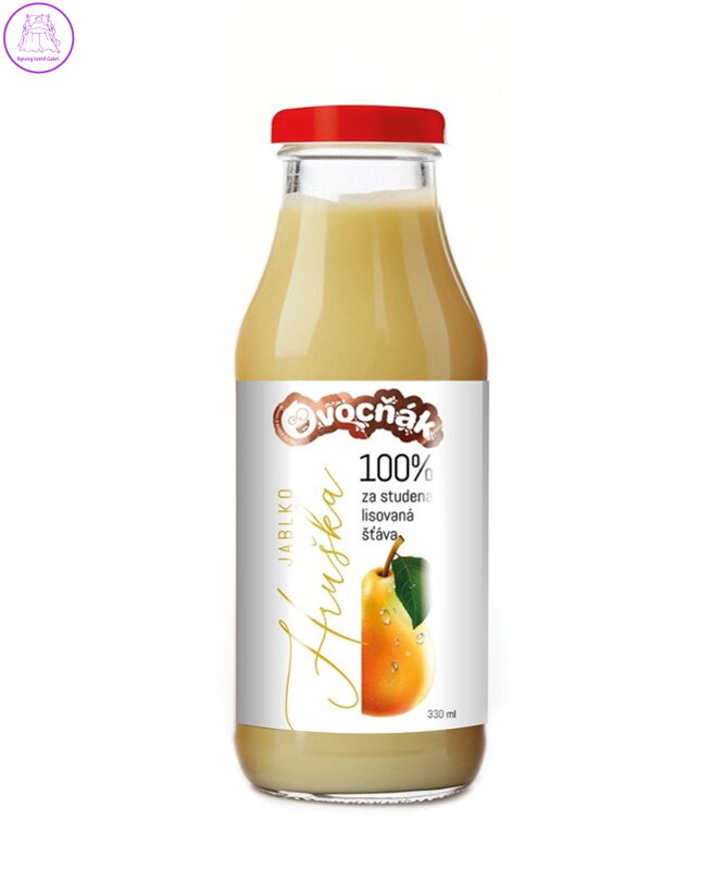 Mošt Jablko hruška 330ml sklo Ovocňák 5439